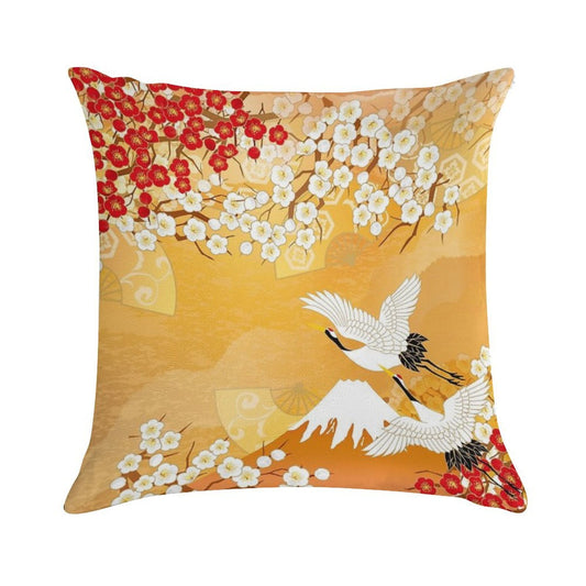 Beautiful Kimono of Japan Soft Anti-Pilling Throw Pillow
