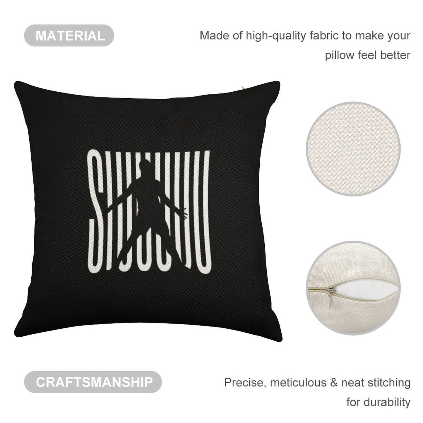 Siuuu CR7, Cristiano Ronaldo Funny Linen Throw Pillow Cover