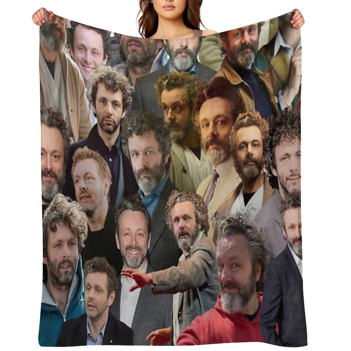 Michael Sheen Photo Collage Throw Blanket