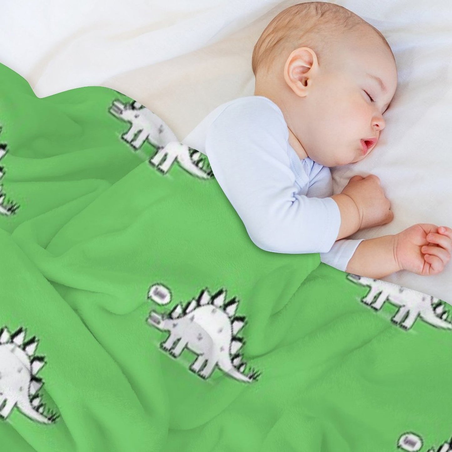 Cartoon Stegosaurus Throw Blanket