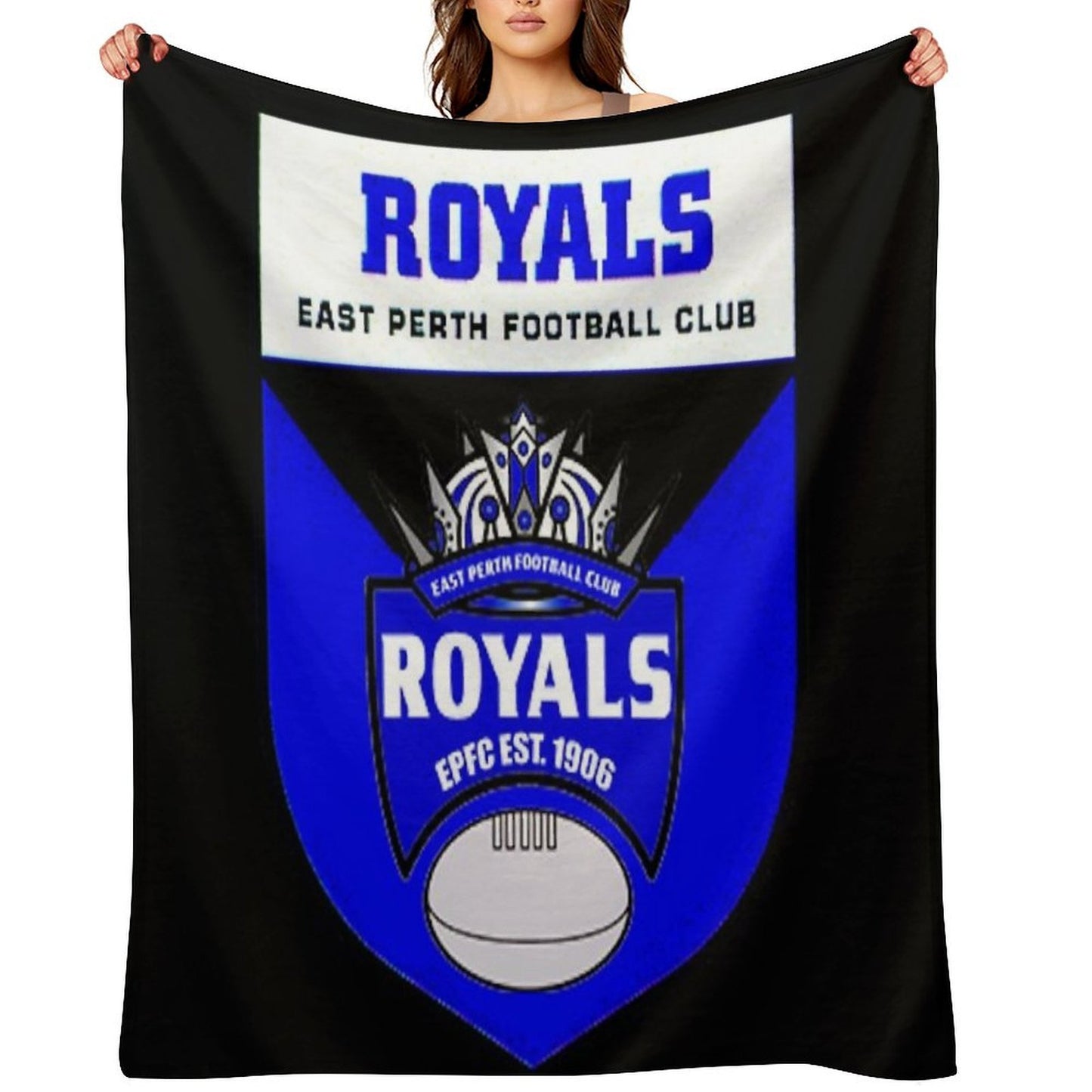 East Perth Football Club AFL Australian Football Throw Blanket