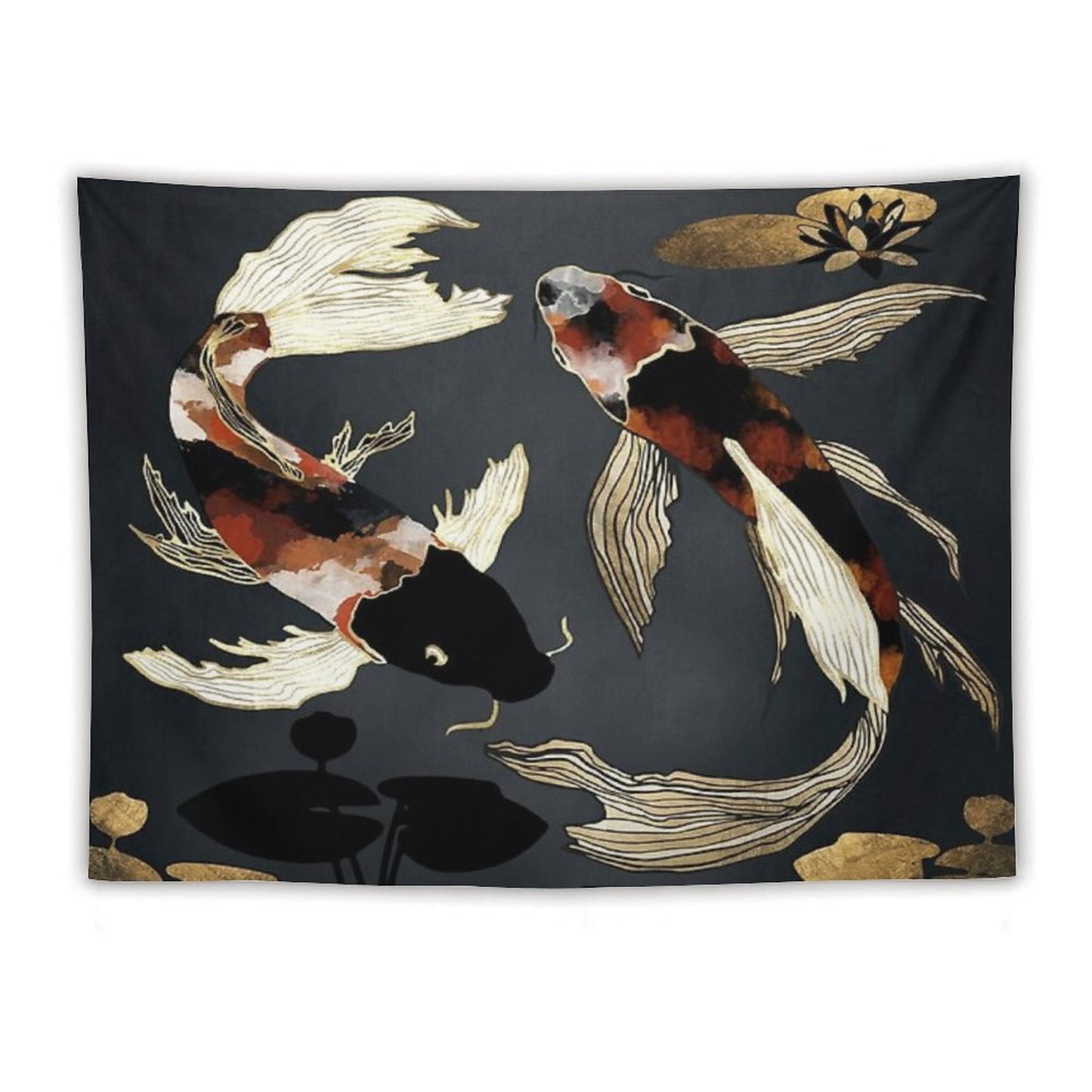 Metallic Koi IV Tapestry