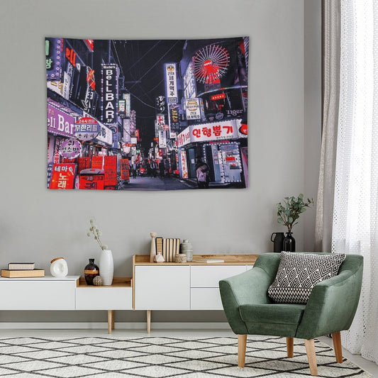 Selective Saturation Nights Tapestry