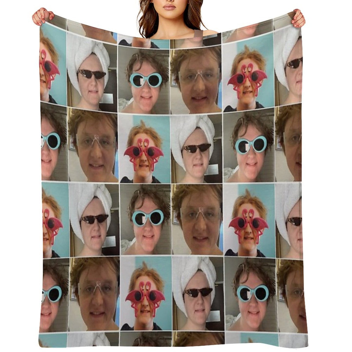 Lewis Capaldi Collage Throw Blanket