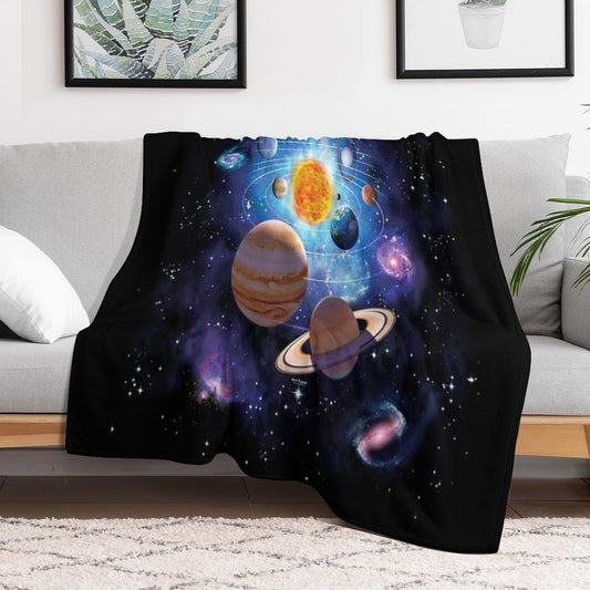 Solar System Throw Blanket