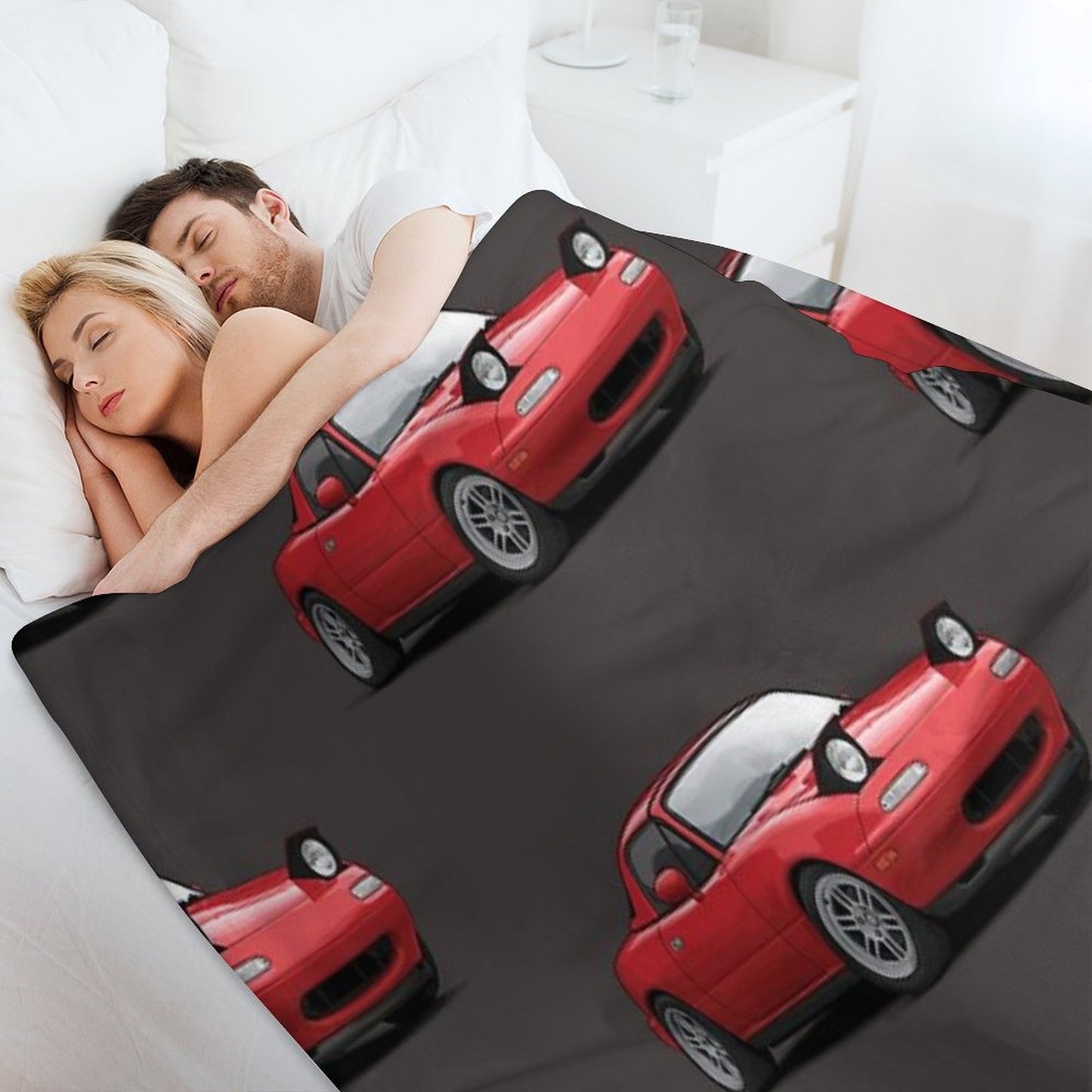 Mx5 Miata NA MK1 Illustration Throw Blanket
