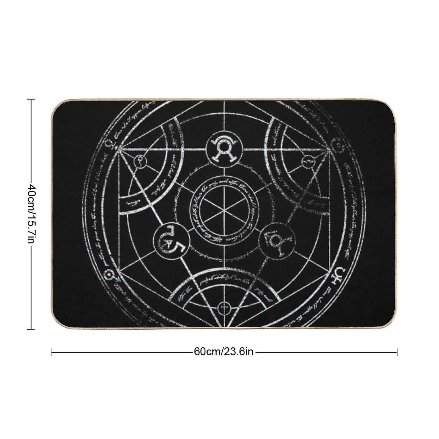 Human Transmutation Circle - Chalk Bath Mat
