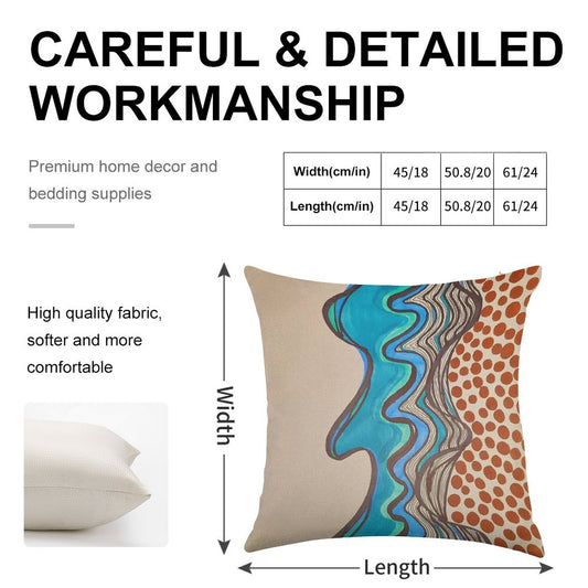 Saltwater Dreaming Linen Throw Pillow Cover