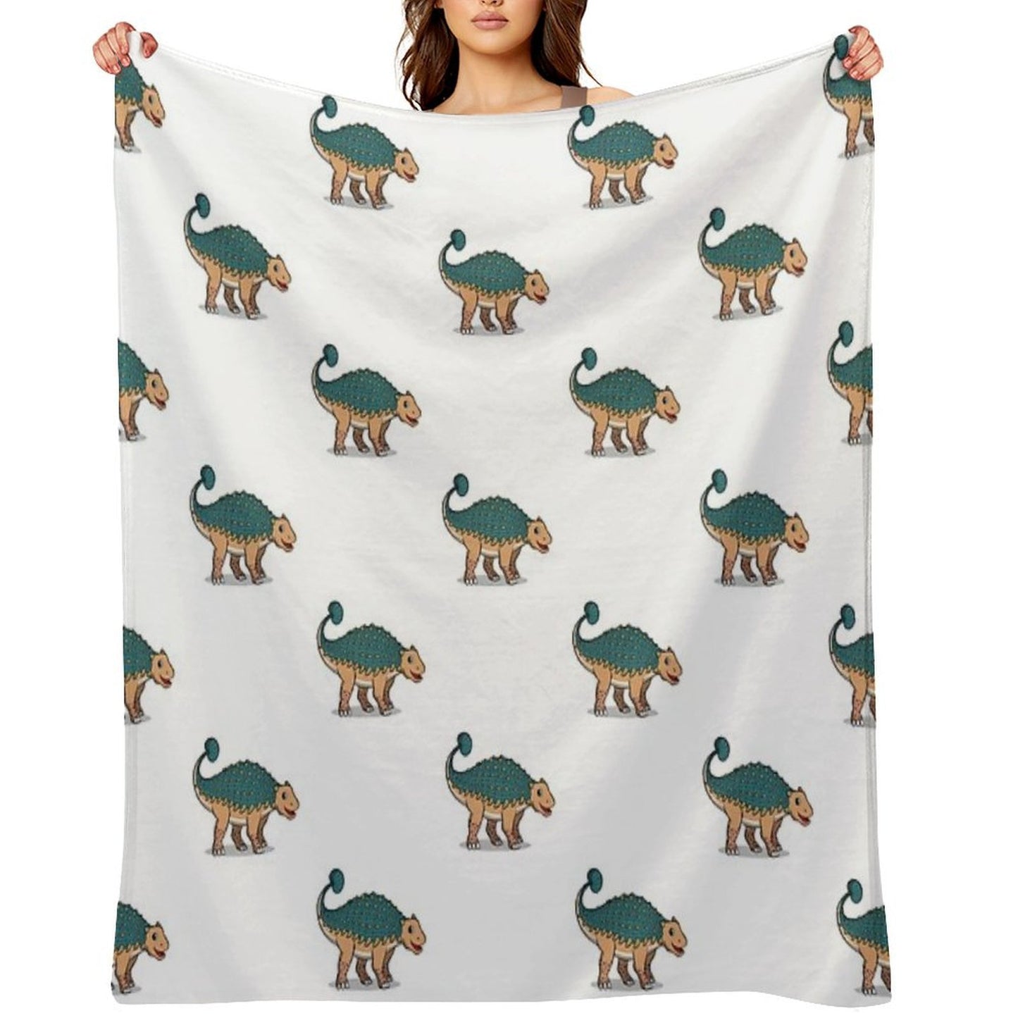 Ankylosaurus Throw Blanket