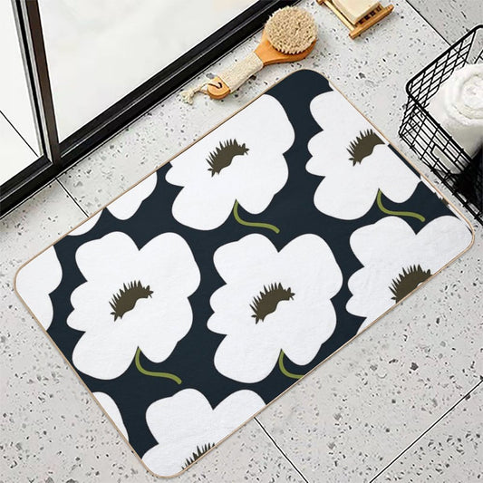B&W Finnish Flower Bath Mat