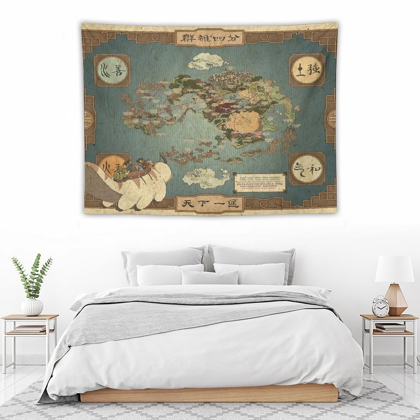 Avatar The Last Airbender Map Tapestry