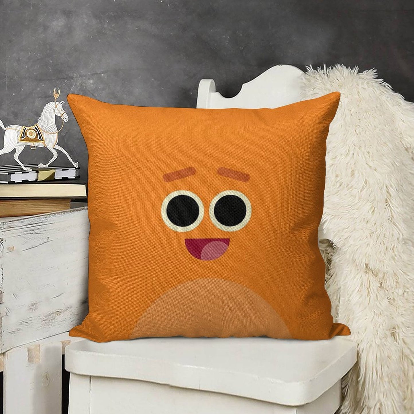 Bumble Nums  Stumble Linen Throw Pillow Cover