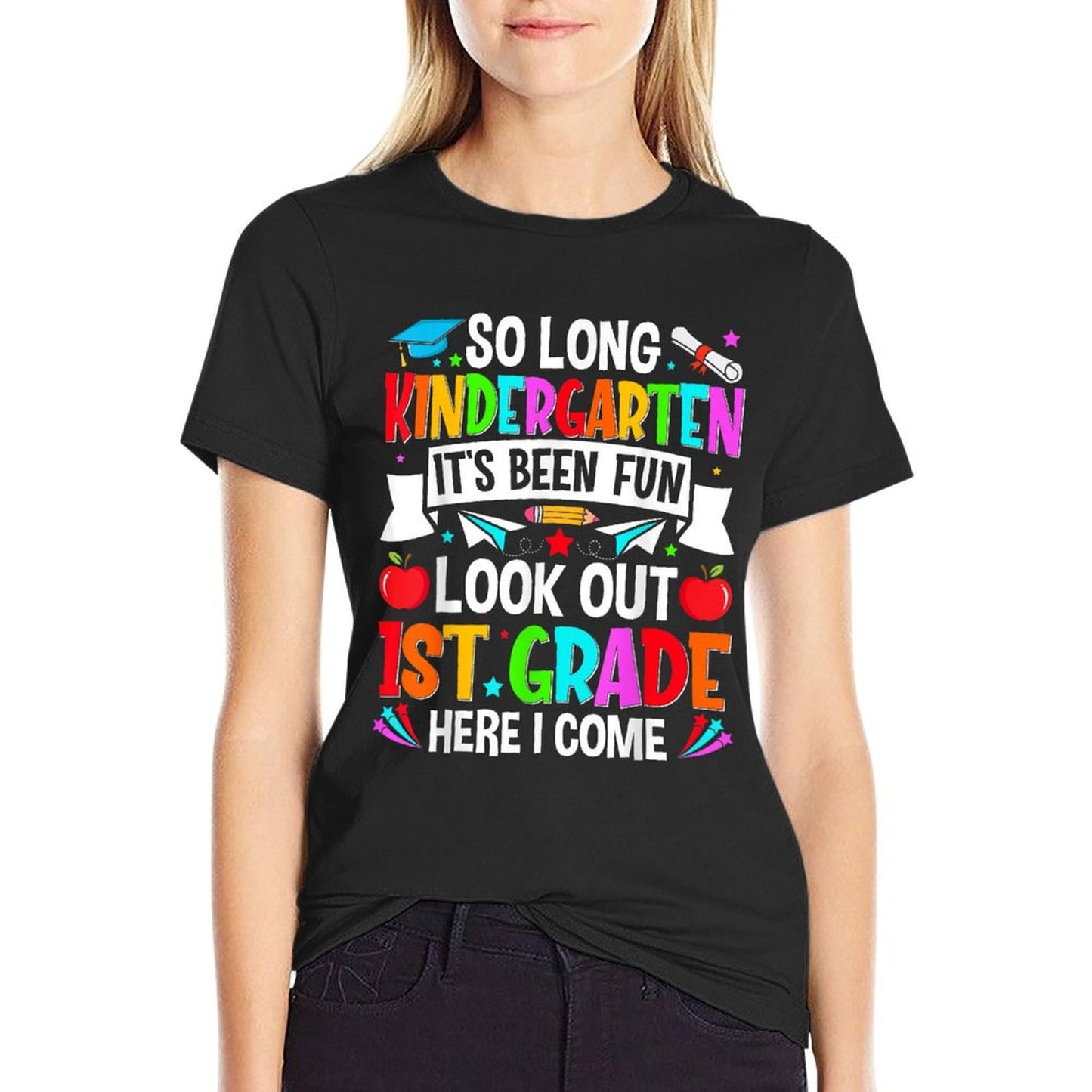 Kindergarten Graduation Shirt 2025 Kids Boys Girls Graduate T-Shirt