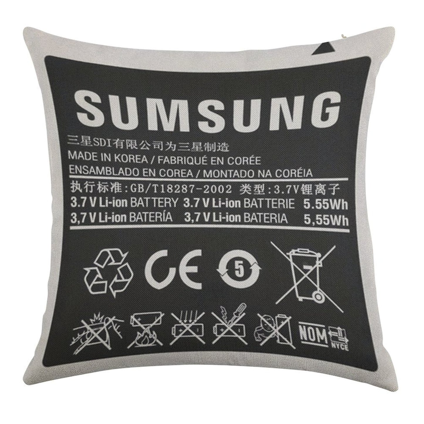 Forbidden Pillow Linen Throw Pillow Cover