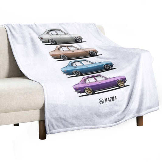 Mazda RX2 Set Throw Blanket