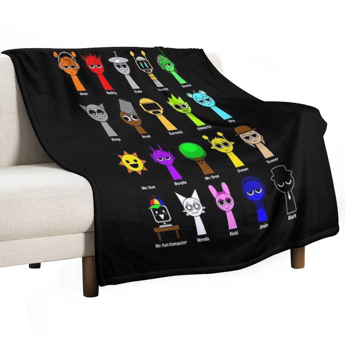 All My Sprunki Game Toys Throw Blanket
