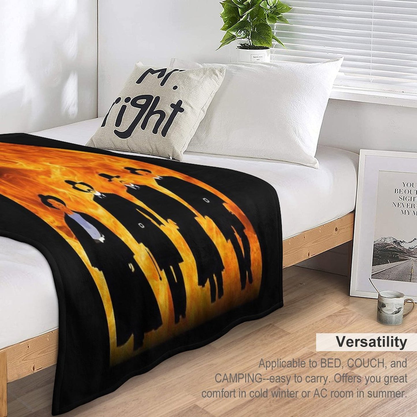 Tombstone FIRE Throw Blanket