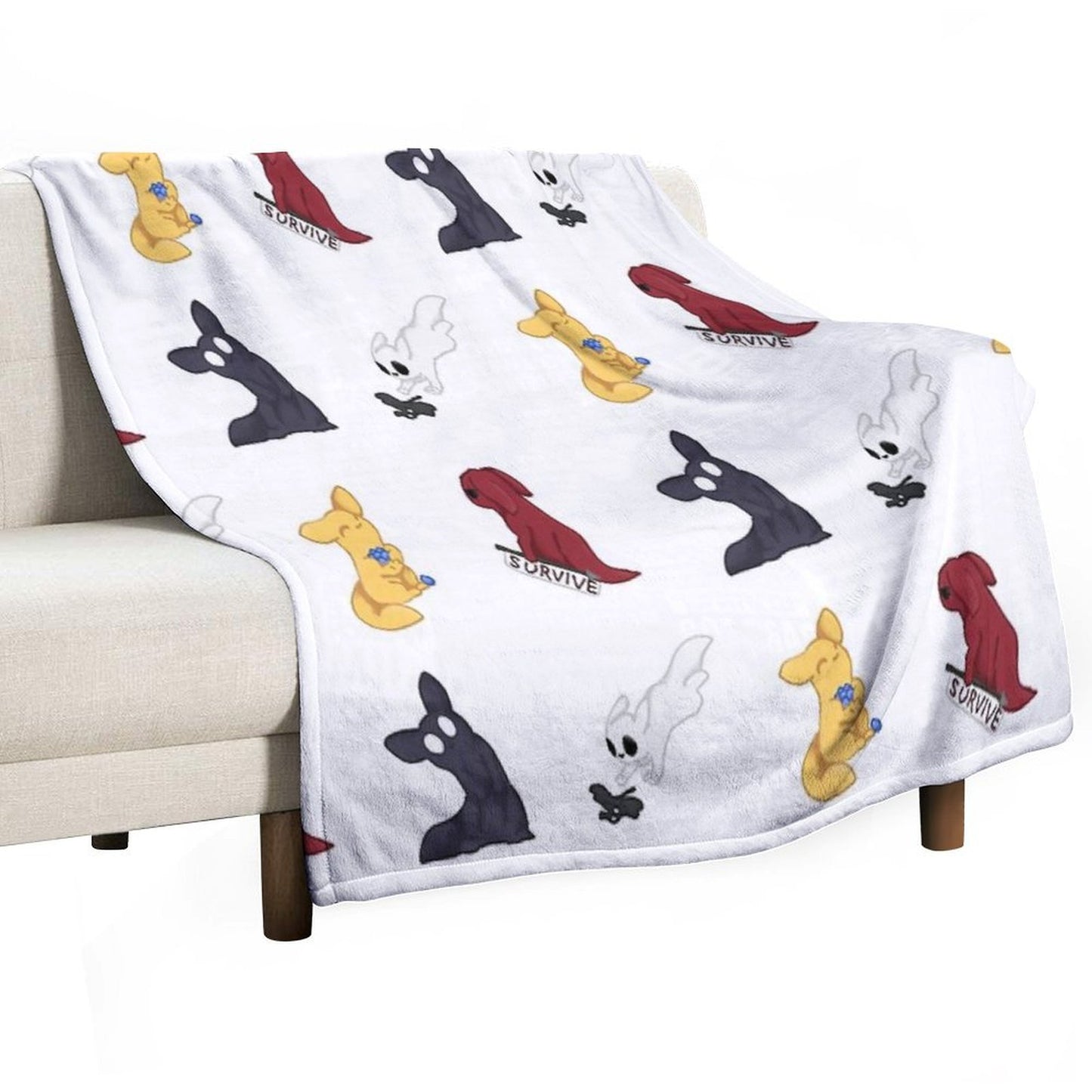 Rain World Slugcats Throw Blanket