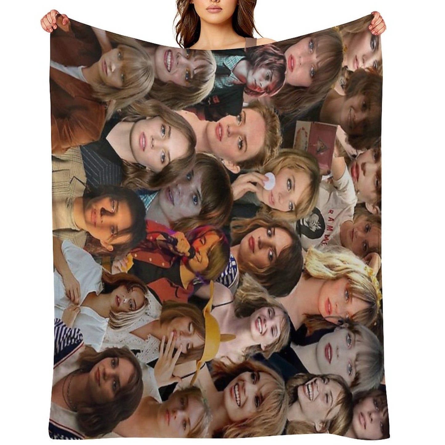 Maya Hawke Photo Collage Throw Blanket