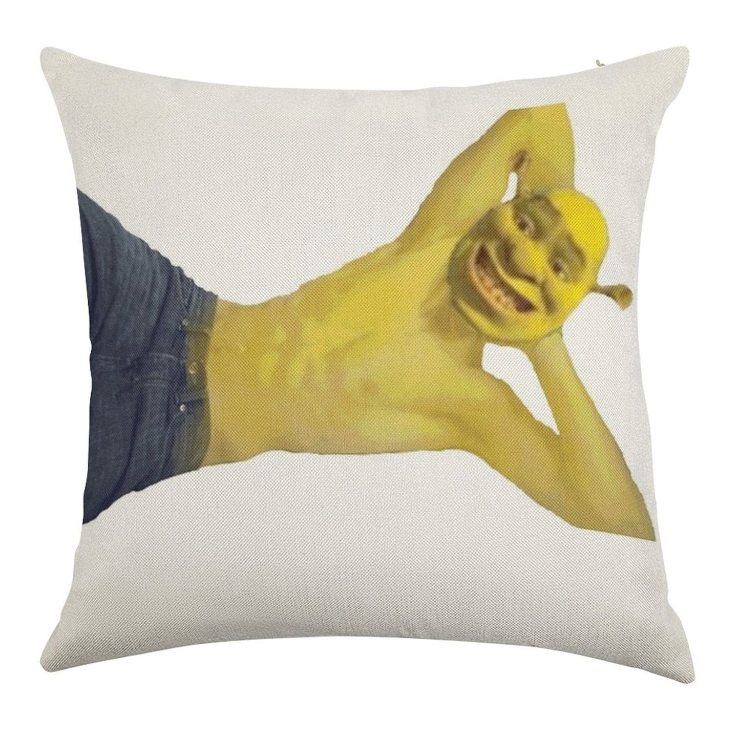 SEXXXYYY SHREK! Linen Throw Pillow Cover
