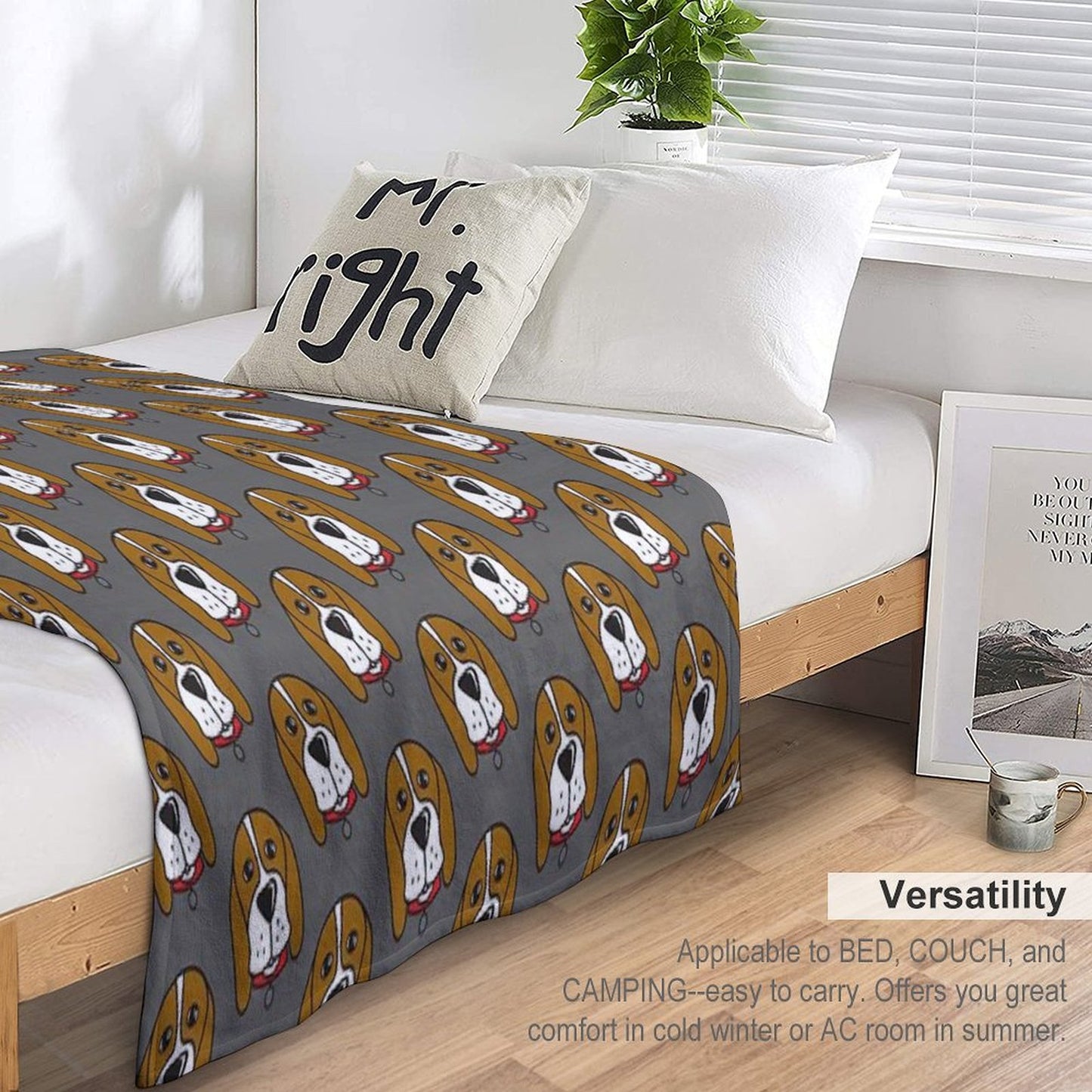 Beagle Rescue Victoria Merch! Throw Blanket