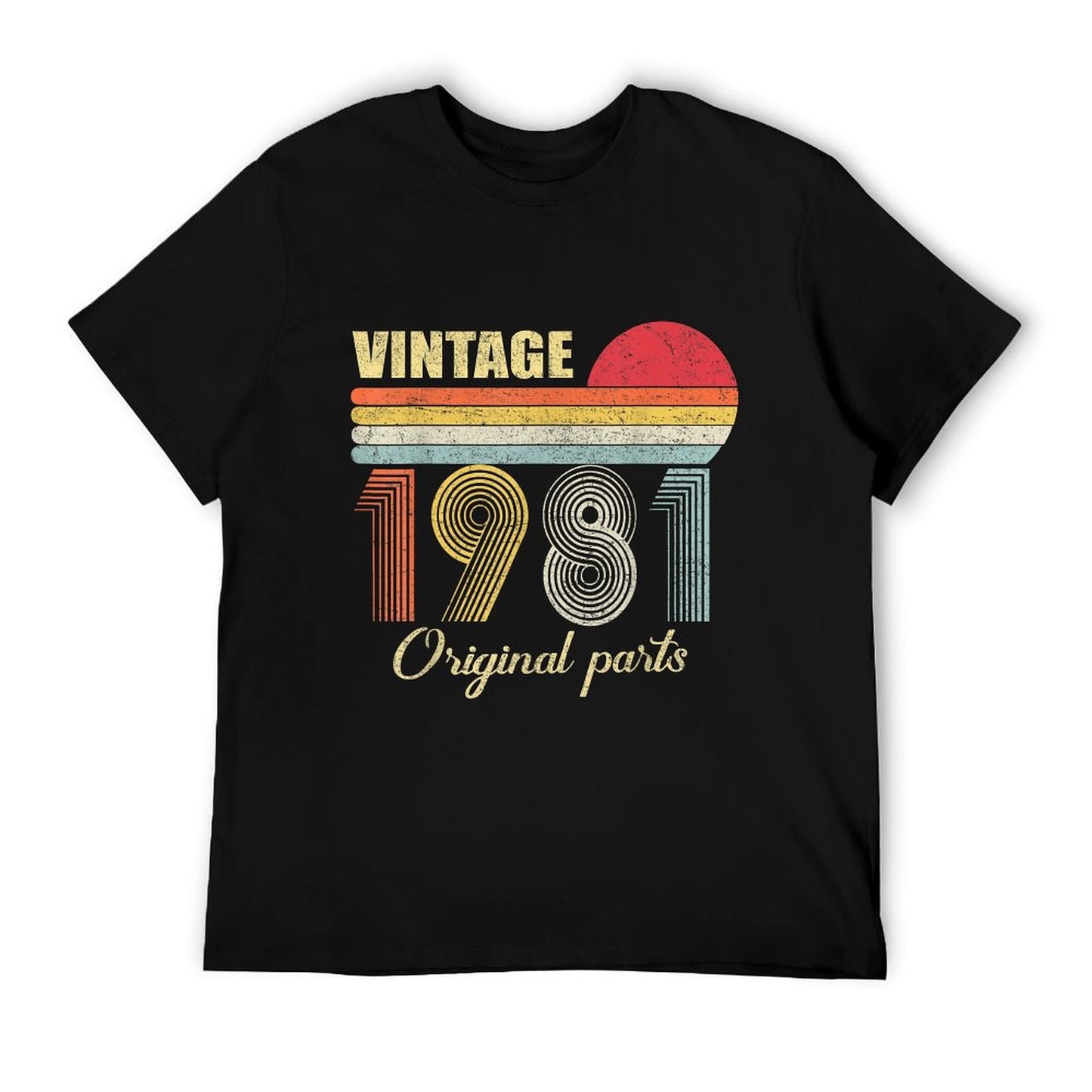 Vintage 1981 40th Birthday Gift Men Women 40 Years Old Polyester Blend T-Shirt