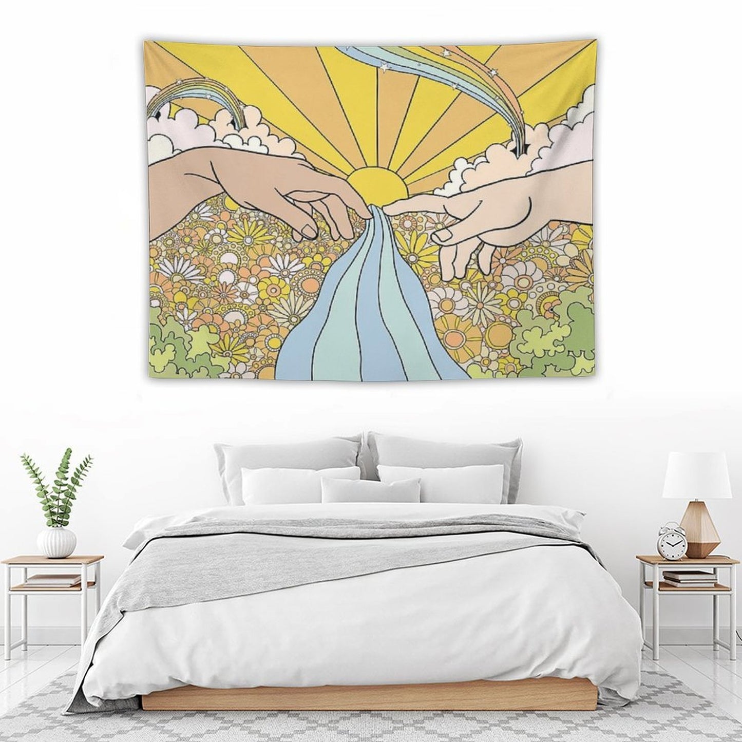 Groovy Creation of Adam Tapestry