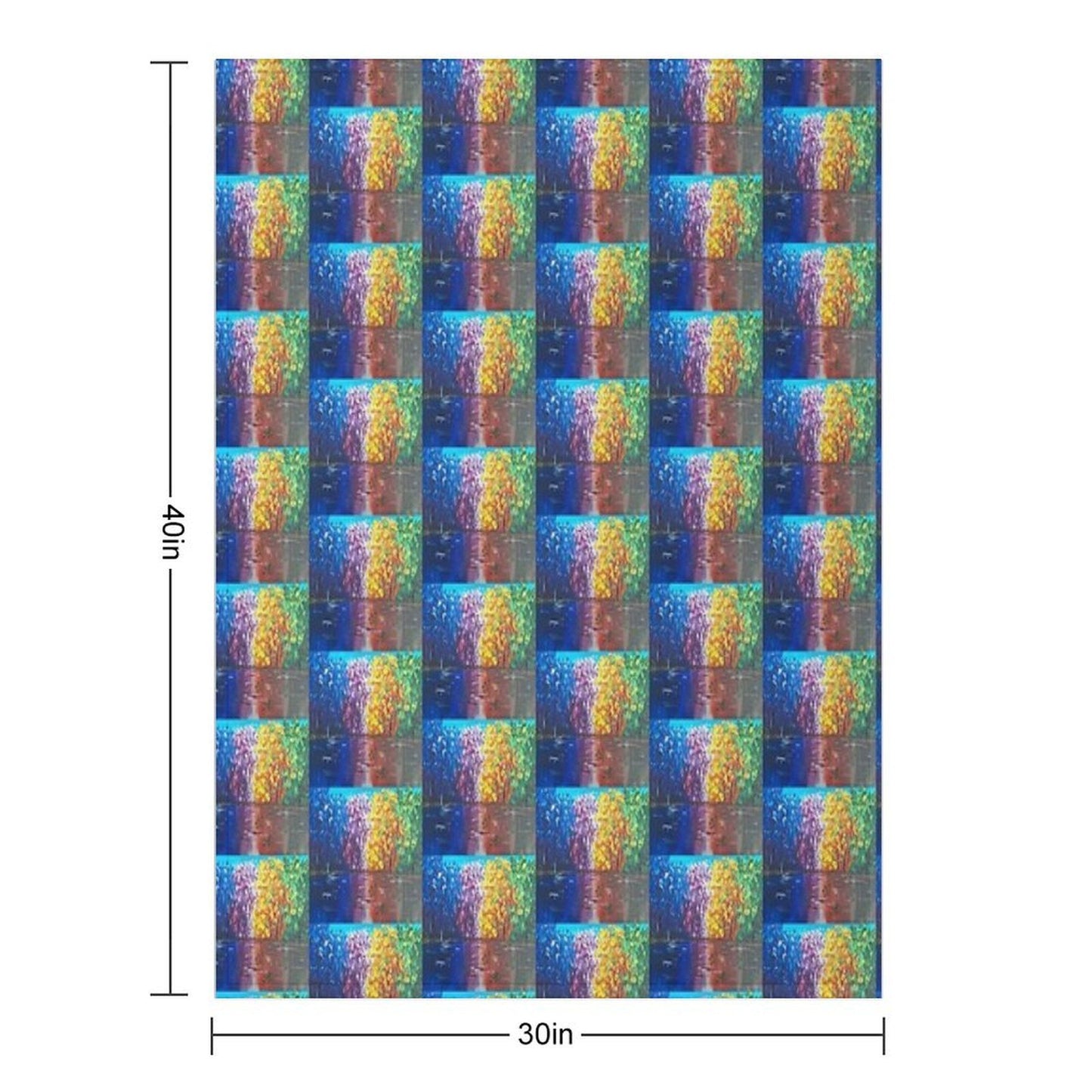 Chromatic Reflections Throw Blanket