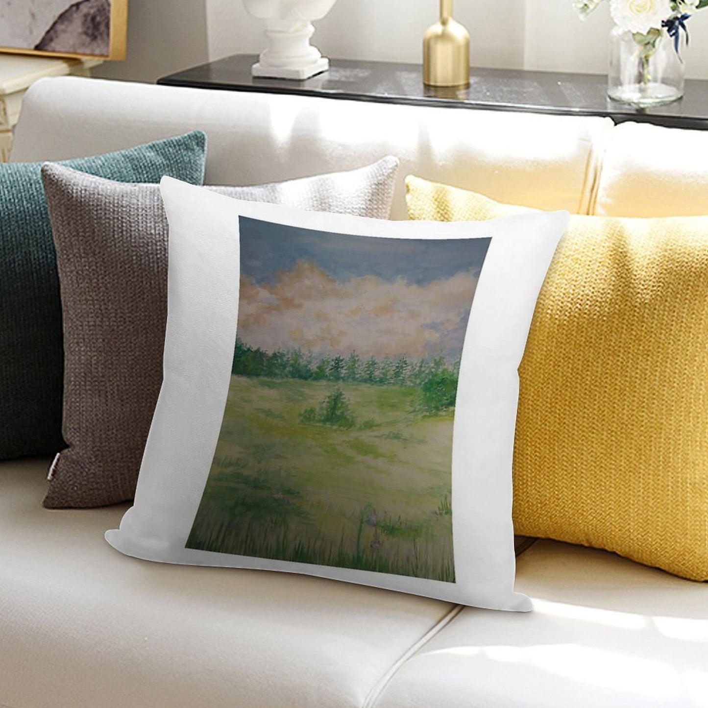 Meadow Soft Durable Construction Throw Pillow