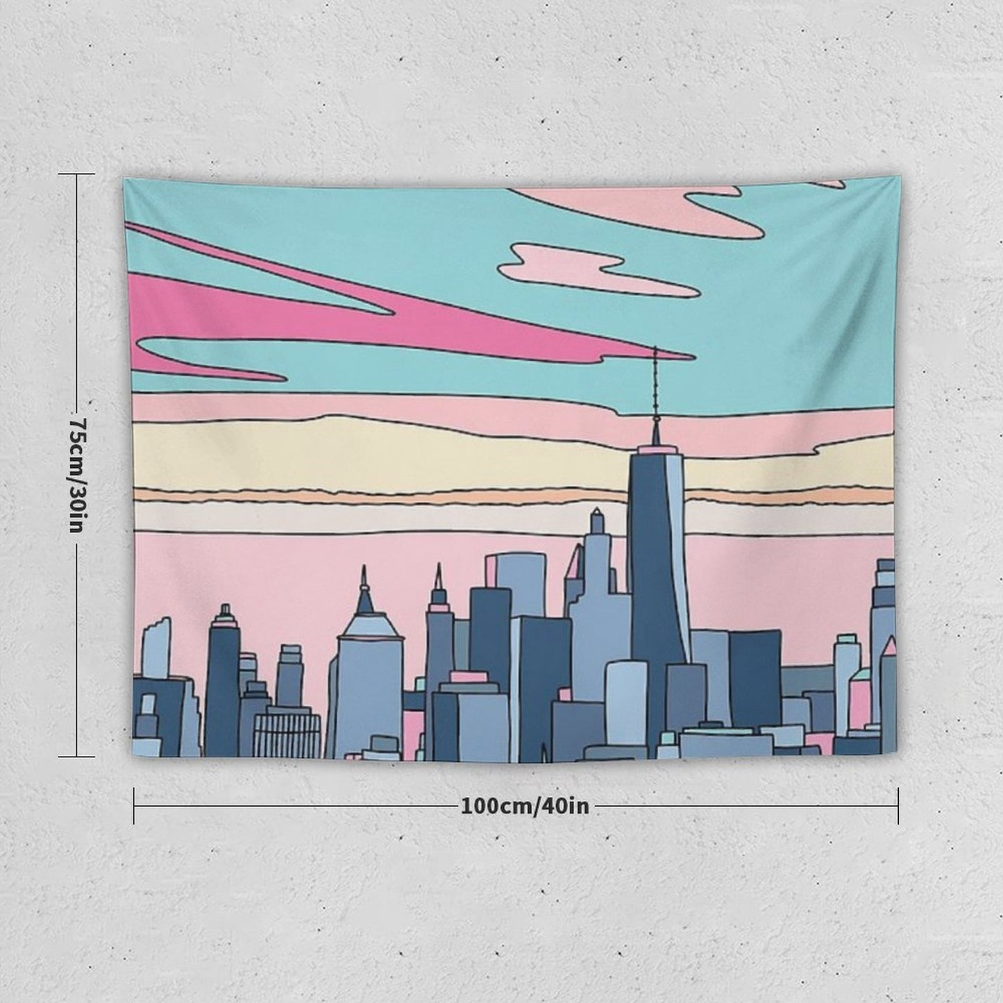 City Sunset by Elebea Tapestry