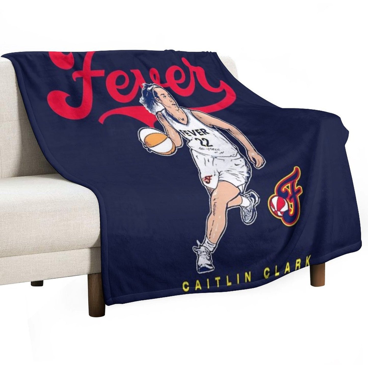 Caitlin Clark 22 Throw Blanket