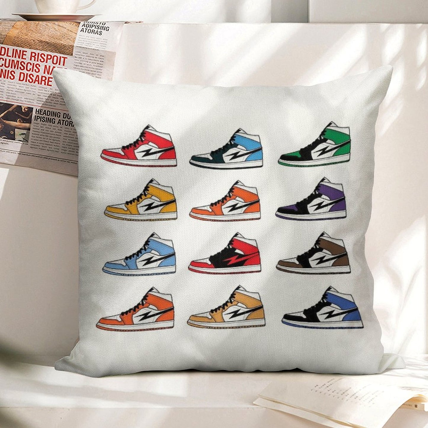 Air Jordan I (1) Pack Linen Throw Pillow Cover