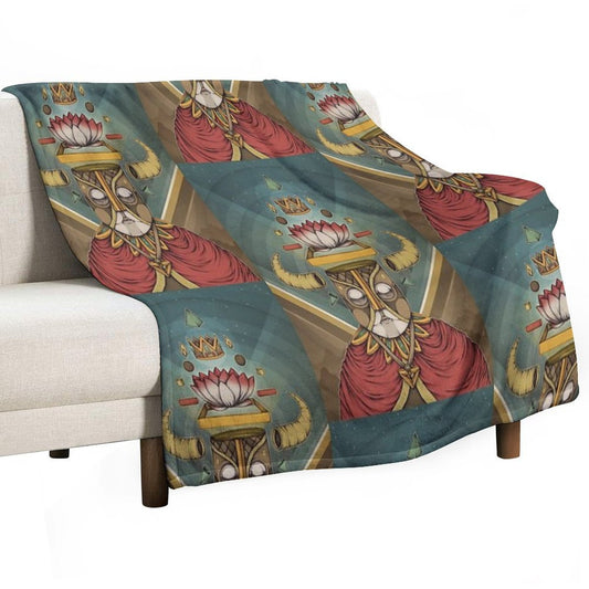 Hell Lotus Throw Blanket