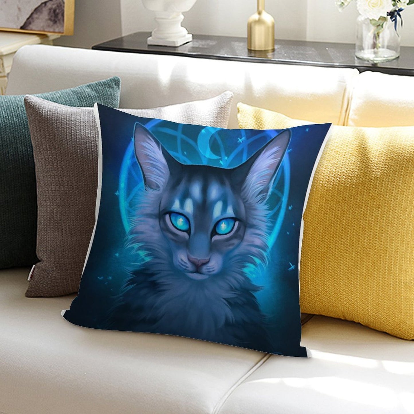 Warriors Jayfeather Soft Decorative Cover Throw Pillow