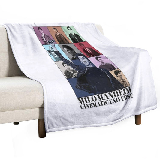 Milo Manheim Cinematic Universe (Eras Tour Style) Throw Blanket