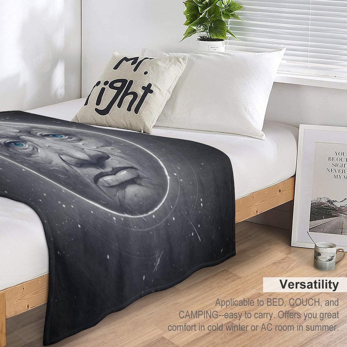 The Moon Throw Blanket