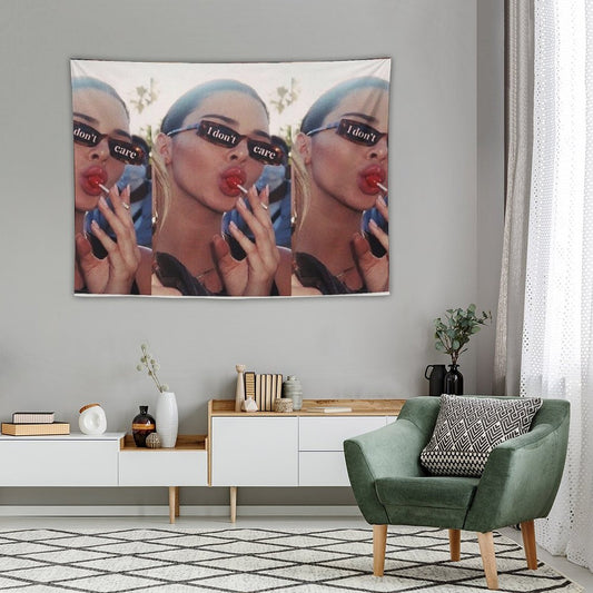 Vogue I Dont Care Lollipop Aesthetic Tapestry