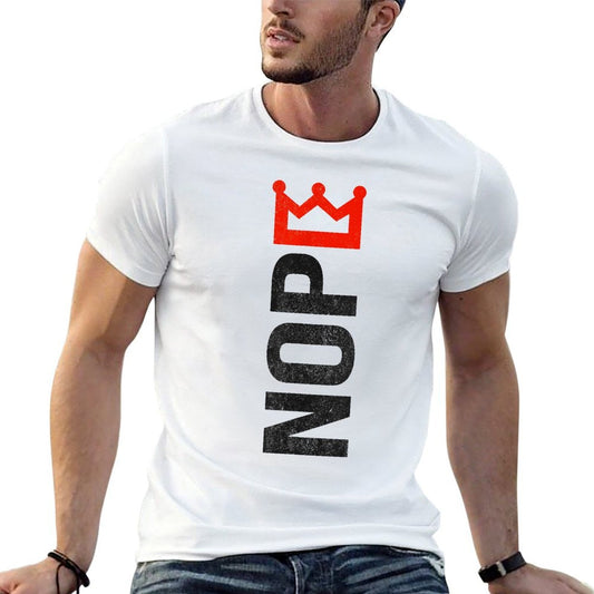 No Kings Protest Sign Vertical American Pride 4th of July Comfortable T-Shirt