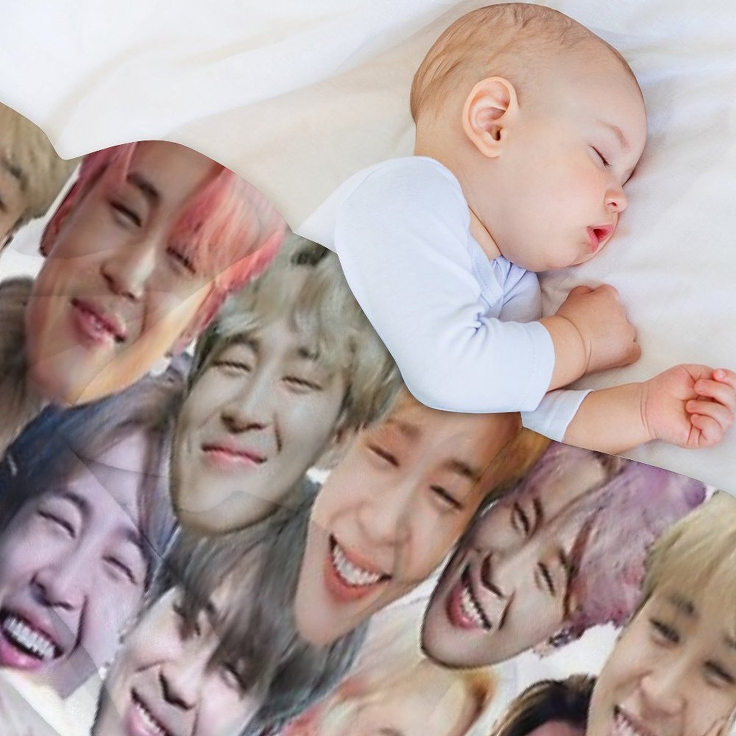 Smiling Jimin Throw Blanket