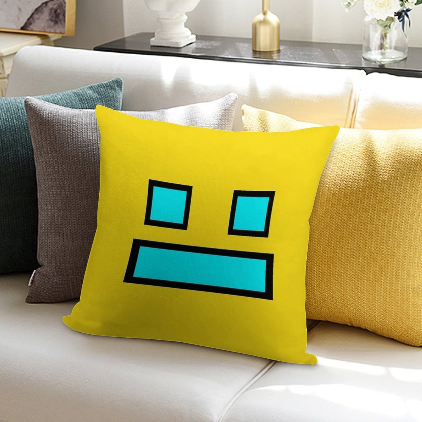Funny Gaming Soft Luxury Feel Throw Pillow