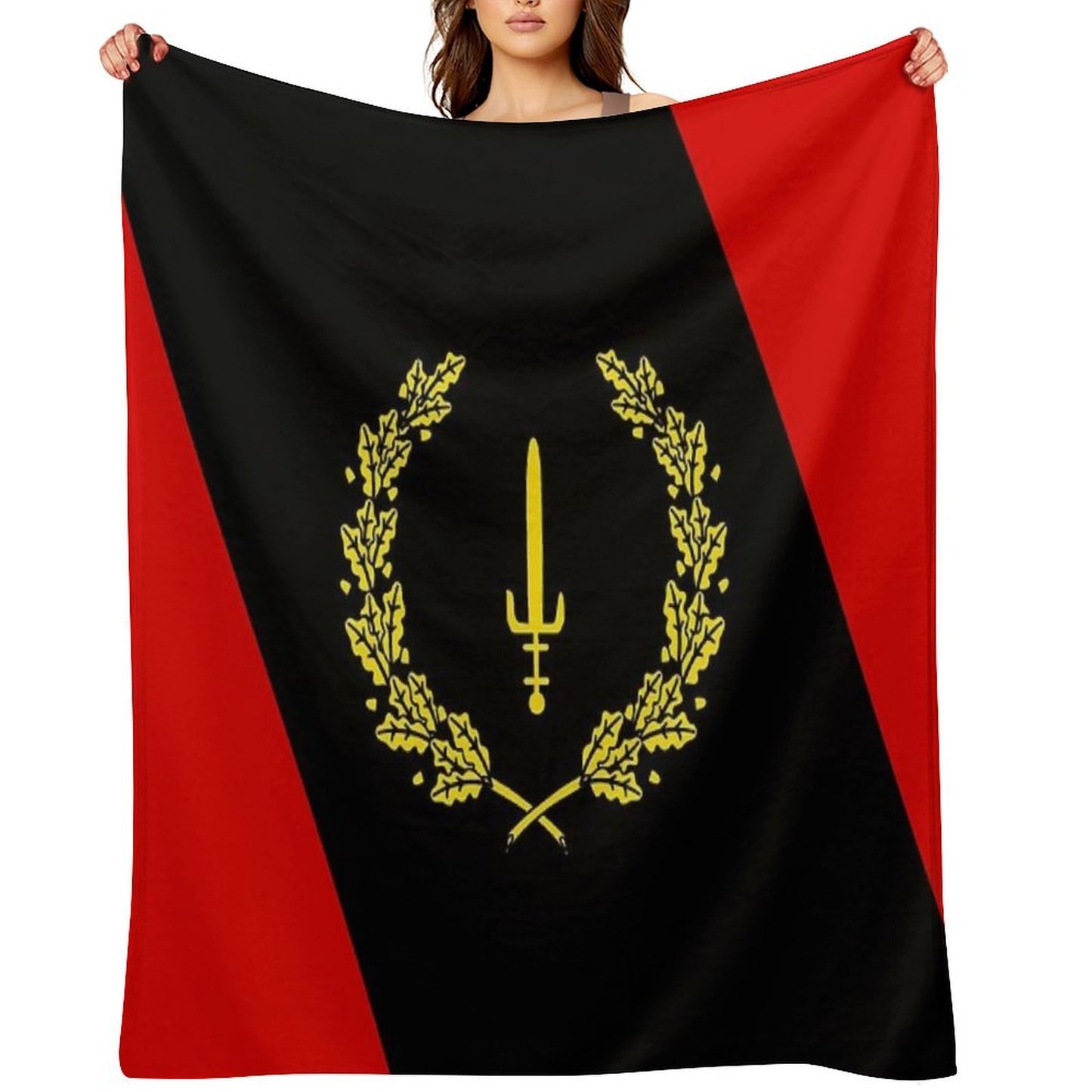 Black American Heritage Flag 1967 Throw Blanket