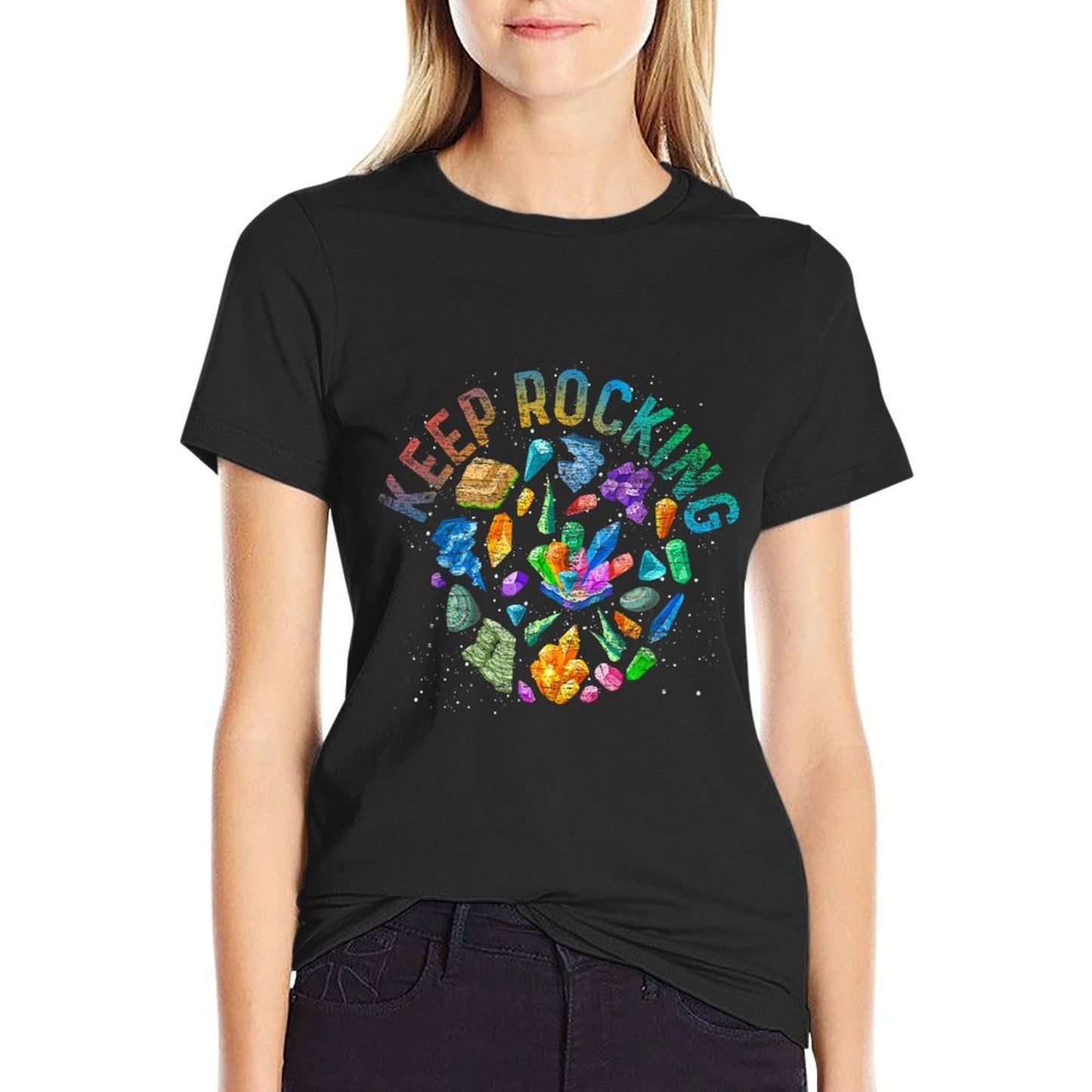 Colorful Rock Collector Earth Scientist Gift Funny Geology T-Shirt