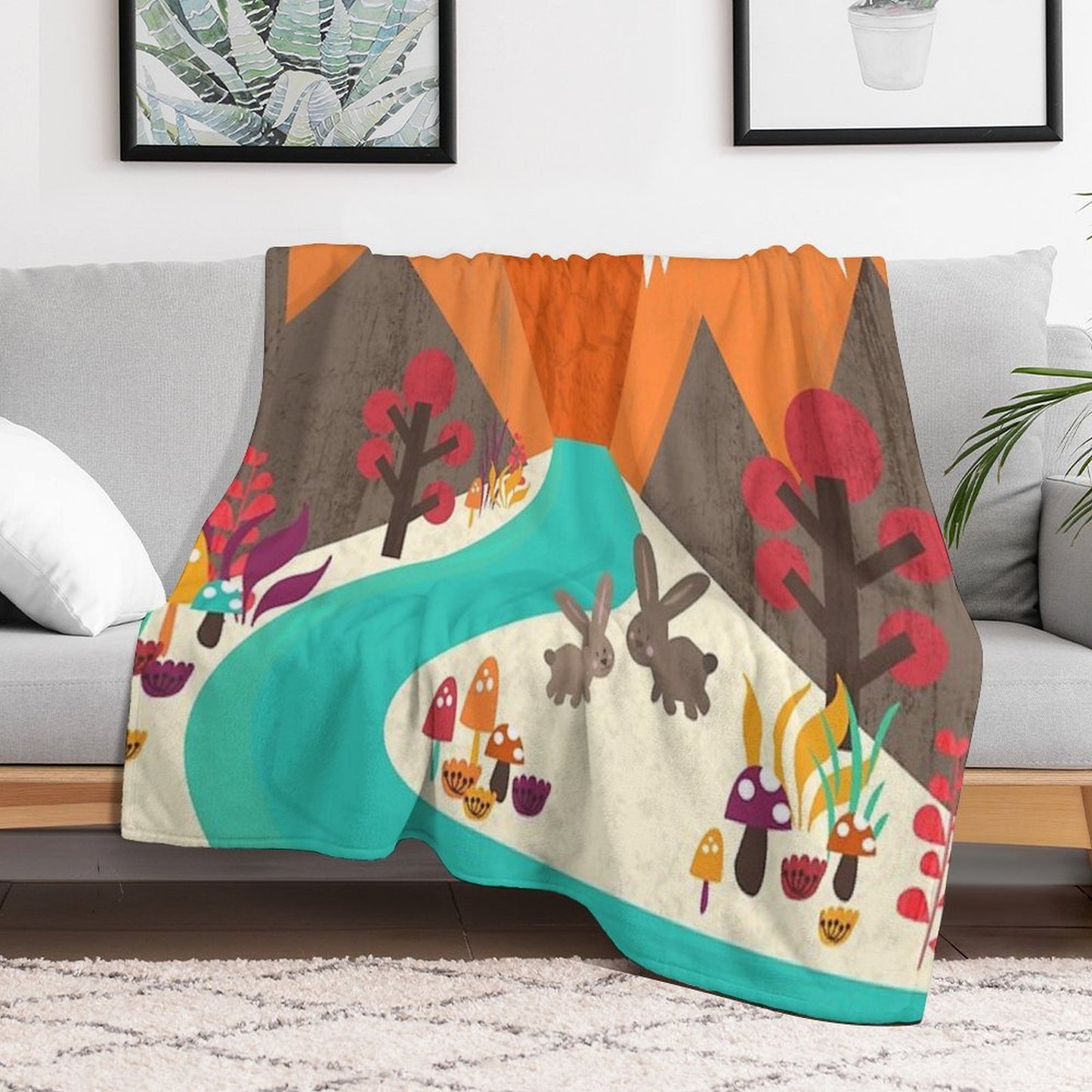 April Throw Blanket