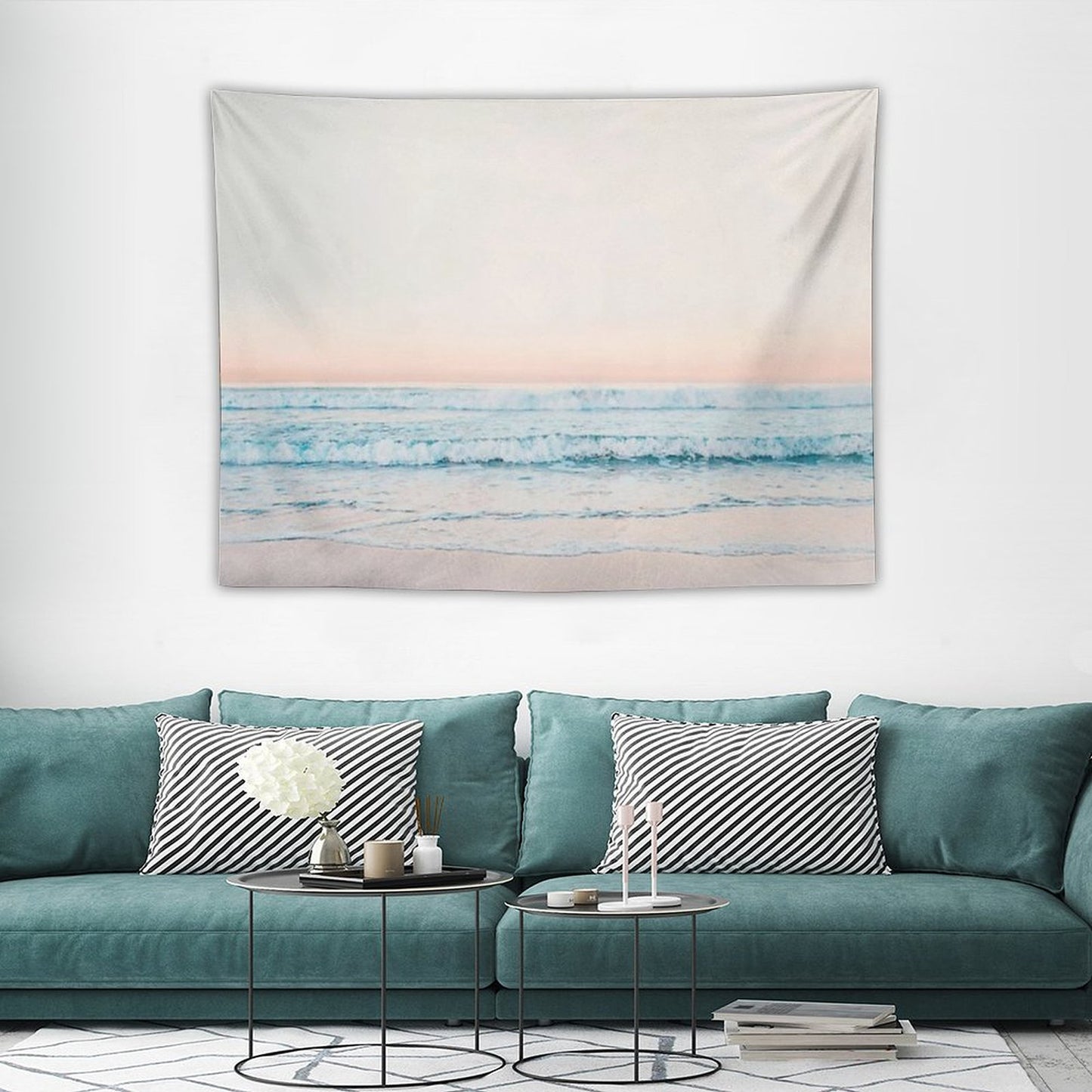 Minimalist Ocean Print Tapestry