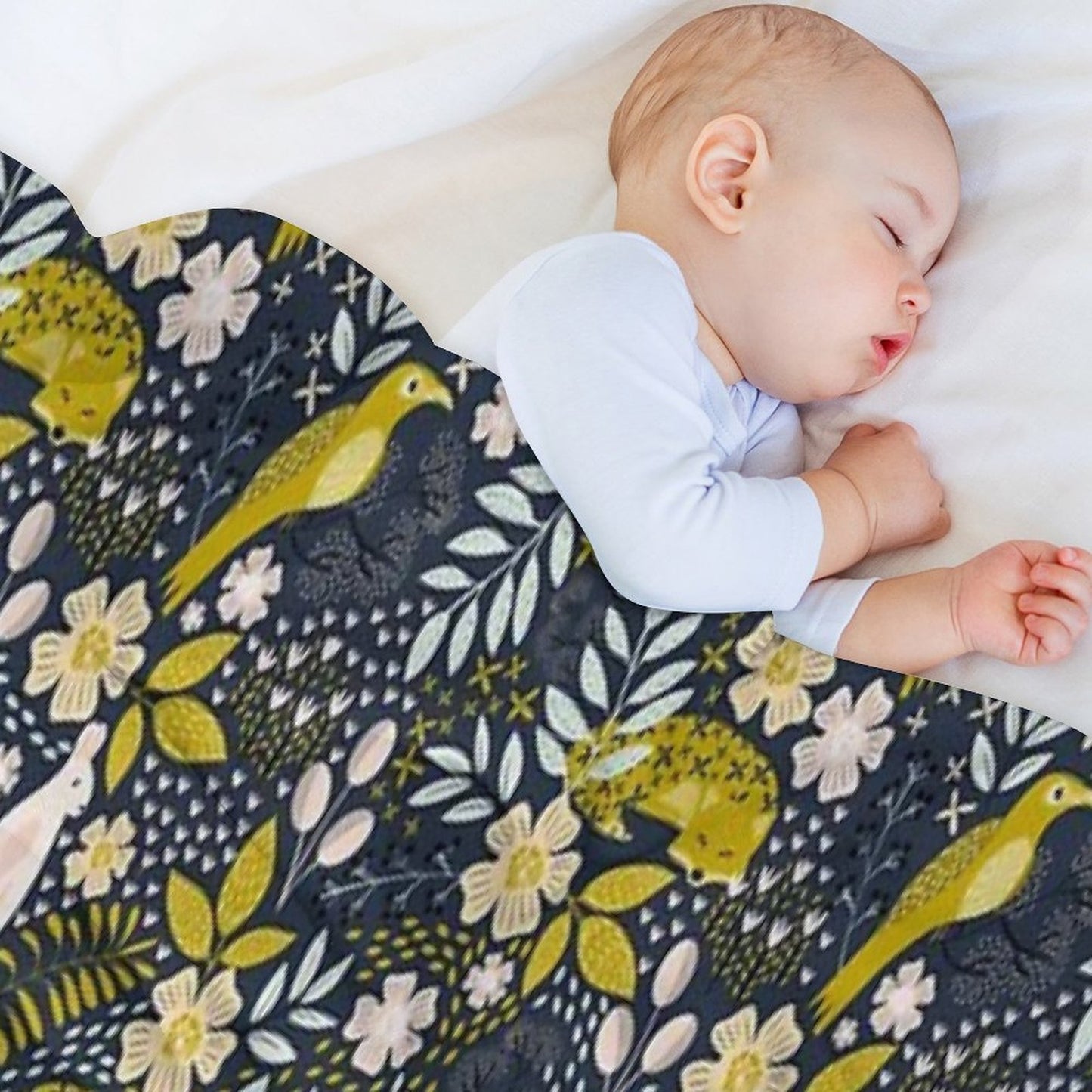 Woodland Flora Throw Blanket
