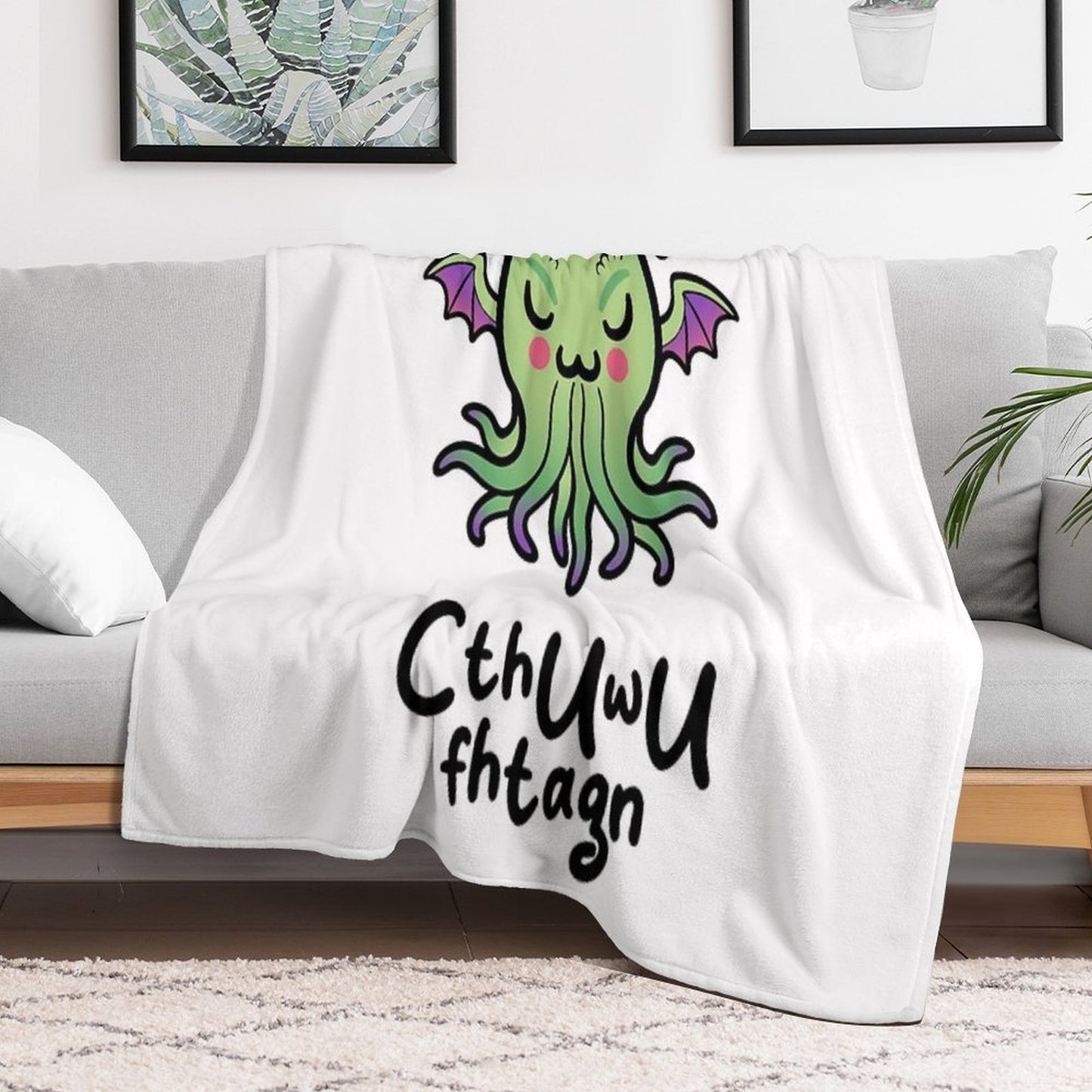 CthUwU Fhtagn Throw Blanket