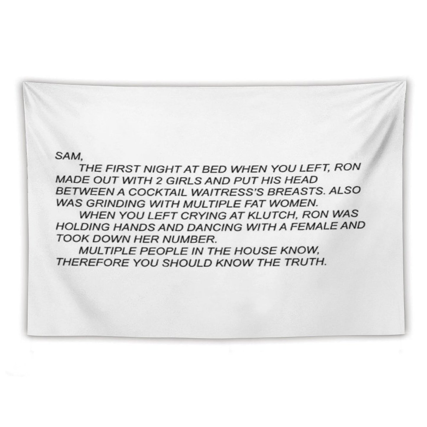 The Note Wall Tapestry Jersey Shore Tapestry