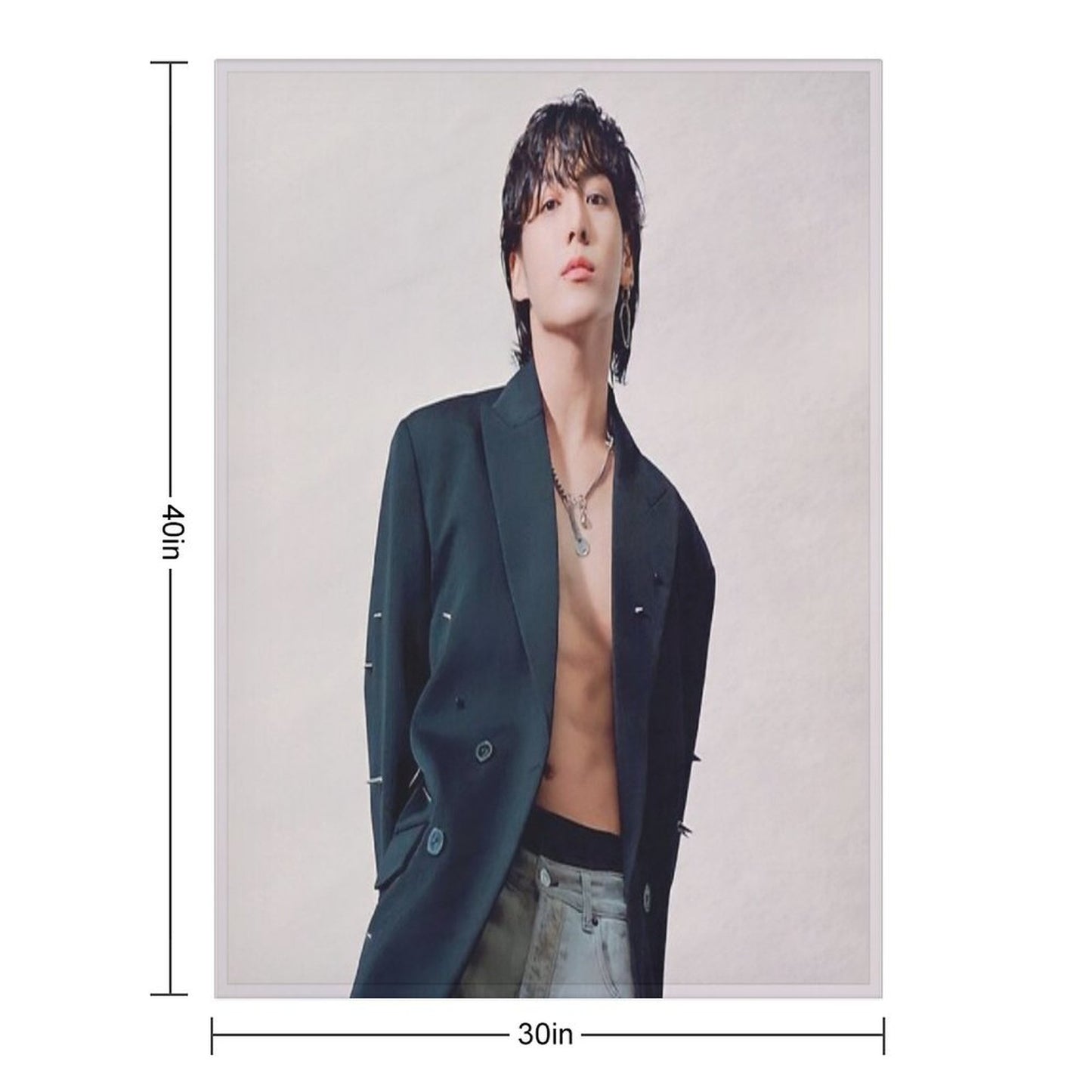 Bts Jungkook Throw Blanket