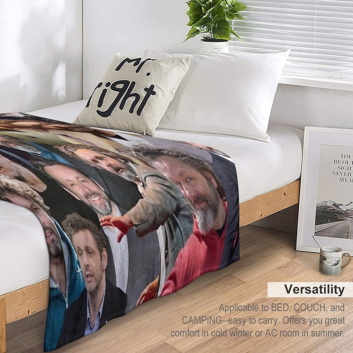 Michael Sheen Photo Collage Throw Blanket