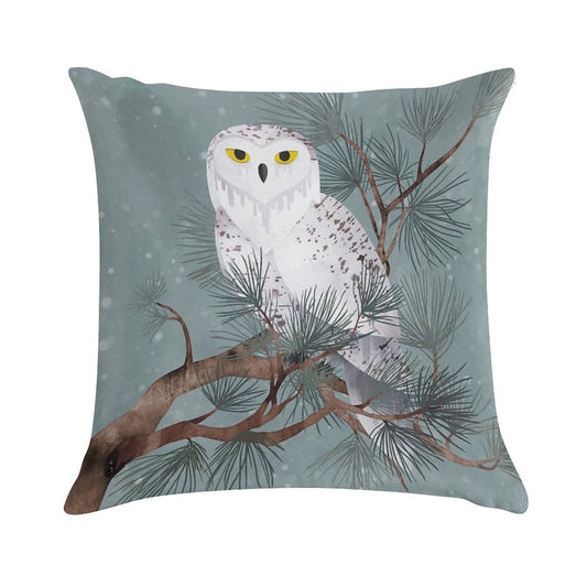 Snowy Soft Fade-Resistant Throw Pillow